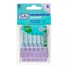 TEPE Interdentalhari x-soft 1,1mm ISO 6 lillat, 6 tk