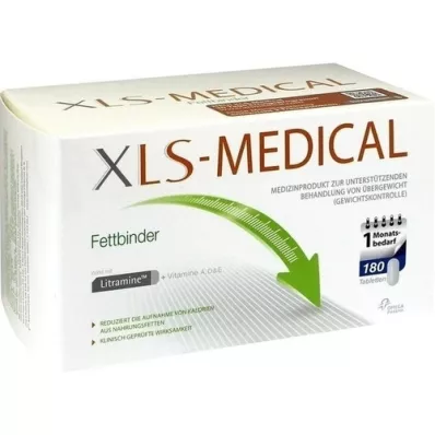 XLS Medical Fat Binder Tablets Monthly Pack, 180 tk