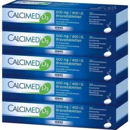 CALCIMED D3 600 mg/400 I.E. kihisevad tabletid, 100 tk