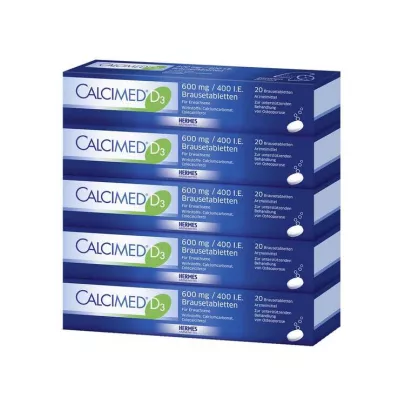 Calcimed D3 600 mg / 400 RÜ kihisevad tabletid, 100 tk