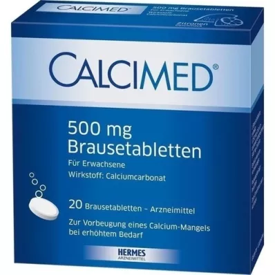 CALCIMED 500 mg kihisevad tabletid, 20 tk