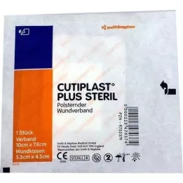 CUTIPLAST pluss steriilne 7,8x10 cm haavasidemed, 1 tk