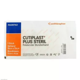 CUTIPLAST pluss steriilne 7,8x15 cm haavasidemete komplekt, 1 tk