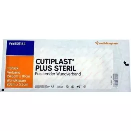 CUTIPLAST pluss steriilne 10x24,8 cm haavasidemete komplekt, 1 tk