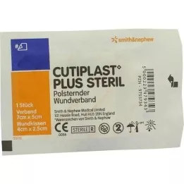 CUTIPLAST pluss steriilne 5x7 cm side, 1 tk