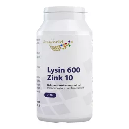 LYSIN 600 mg pluss tsink 10 mg kapslid, 120 tk
