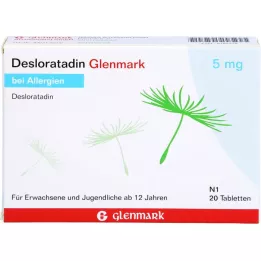 DESLORATADIN Glenmark 5 mg tabletid, 20 tk