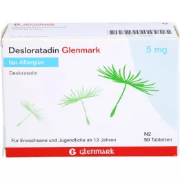 DESLORATADIN Glenmark 5 mg tabletid, 50 tk