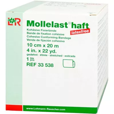 Mollelast liim lateksivaba 10cmx20m venitatud valge, 1 tk Mollelast liim lateksivaba 10cmx20m venitatud valge, 1 tk