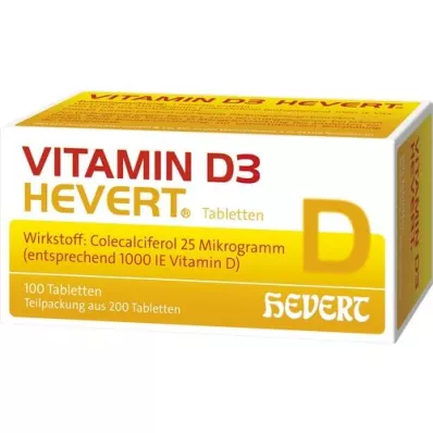 VITAMIN D3 HEVERT tabletti, 200 tk