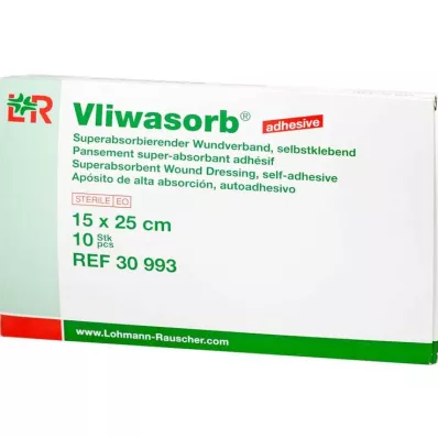Vliwasorb liim superabsorbent kompress suure imavusega 15x25 cm, 10 tk