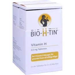 BIO-H-TIN H-vitamiin 2,5 mg 2x12 nädala jooksul tbl, 2X84 tk