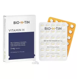 BIO-H-TIN H-vitamiin 5 mg 4 kuu tabletid, 60 tk