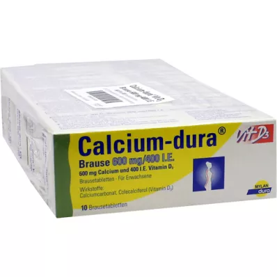 CALCIUM DURA Vit D3 Effervescent 600 mg/400 I.U., 50 tk