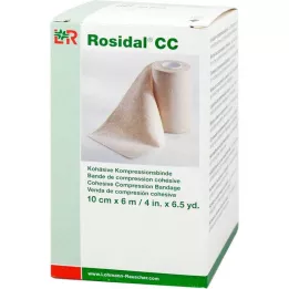 ROSIDAL CC Kohesiivne kompressiooniside 10 cm x 6 m, 1 tk
