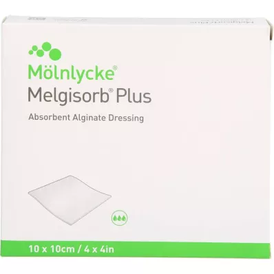 MELGISORB Pluss-alginaatside 10x10 cm steriilne, 10 tk