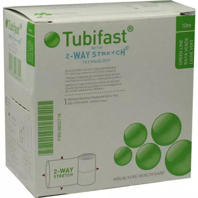 TUBIFAST 2-Way Stretch 5 cmx10 m roheline, 1 tk
