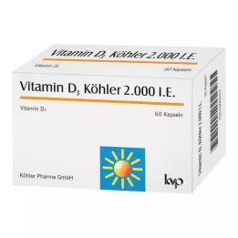 Vitamiin D3 Köhler 2000 IE kapslid, 60 tk