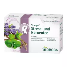 SIDROGA Stressi- ja närvitee filtrikott, 20X2,0 g