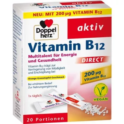 DOPPELHERZ B12-vitamiin DIRECT tabletid, 20 tk