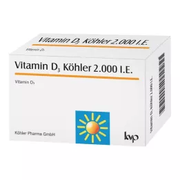 VITAMIN D3 KÖHLER 2,000 I.U. kapslid, 120 tk