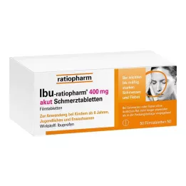 IBU-RATIOPHARM 400 mg akut Schmerztbl.Filmtabl., 50 tk