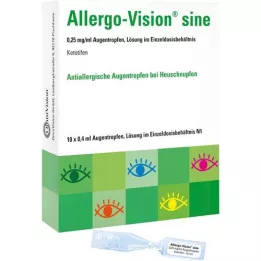 ALLERGO-VISION sine 0,25 mg/ml AT ühekordse annusena, 10X0,4 ml