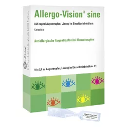 ALLERGO-VISION sine 0,25 mg/ml AT ühekordse annusena, 10X0,4 ml