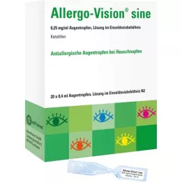 ALLERGO-VISION sine 0,25 mg/ml AT ühekordse annusena, 20X0,4 ml