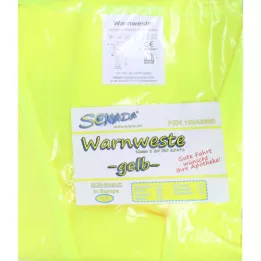 SENADA Kõrge nähtavusega vest kollane kotis, 1 tk