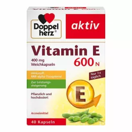 DOPPELHERZ E-vitamiin 600 N pehmed kapslid, 40 tk