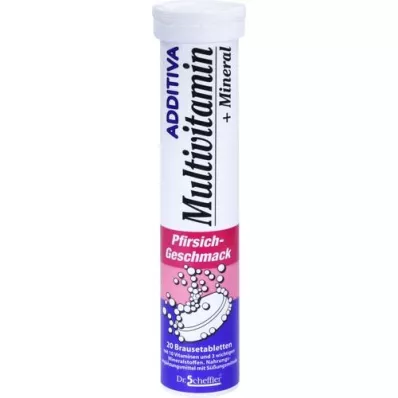 ADDITIVA Multivit. +Mineral Peach R kihisev tablett, 20 tk