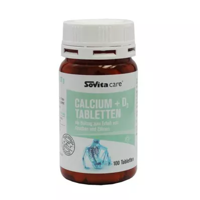 Sovita care Calcium + D3 tabletid, 100 tk
