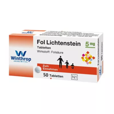 Fol Lichtenstein 5 mg tabletid, 50 tk Fol Lichtenstein 5 mg tabletid, 50 tk