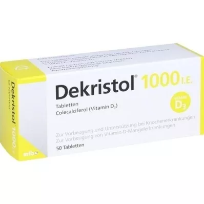 DEKRISTOL 1000 I.U. tabletti, 50 tk