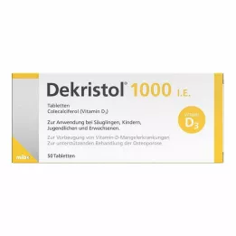 DEKRISTOL 1000 I.U. tabletti, 50 tk