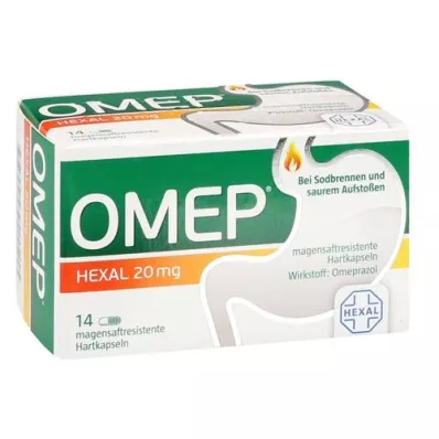 OMEP HEXAL 20 mg kõvakapslid, 14 tk