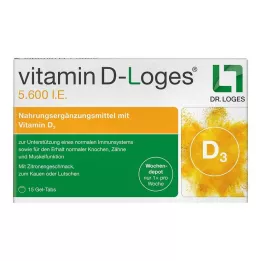 VITAMIN D-LOGES 5600 I.E. iganädalane närimistablett, 15 tk