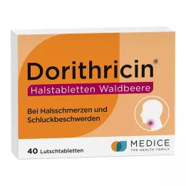 DORITHRICIN Kurgupastillid metsamarja, 40 tk