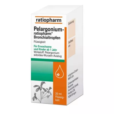 Pelargonium ratiopharm bronhide tilgad, 20 ml