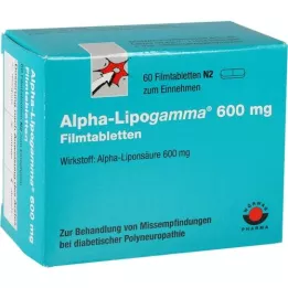 ALPHA-LIPOGAMMA 600 mg õhukese polümeerikattega tabletid, 60 tk