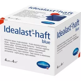 IDEALAST-kleepuv värviline side 4 cmx4 m sinine, 1 tk