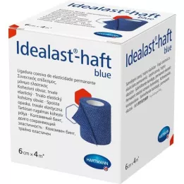 IDEALAST-kleepuv värviline side 6 cmx4 m sinine, 1 tk