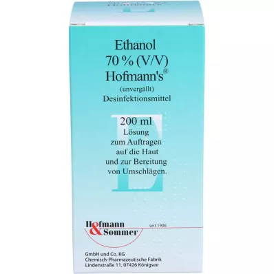 ETHANOL 70% V/V Hofmanni, 200 ml