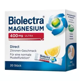 BIOLECTRA Magneesium 400 mg ultra Direct Lemon, 20 tk