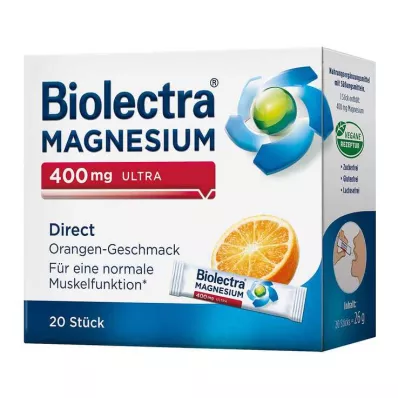 Biolectra Magnesium 400 mg ultra Direct Orange, 20 tk