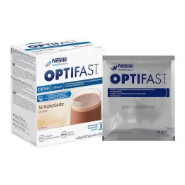 OPTIFAST kodujoogi šokolaadipulber, 8X55 g