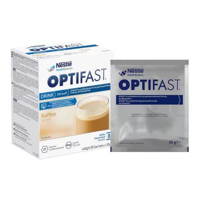OPTIFAST kodujoogi kohvipulber, 8X55 g