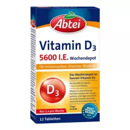 ABTEI D3-vitamiin 5600 I.U. iganädalased depootabletid, 12 tk