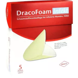 DRACOFOAM Infektsioonivahuga haavapadi, 5 tk
